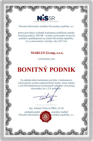 certifikát