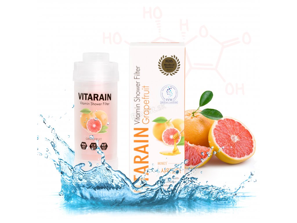 Sprchový filter na vodu VITARAIN GRAPEFRUIT - grep jednorazový